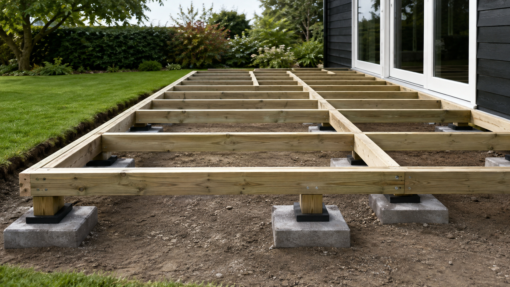 Fundament til træterrasse: vælg den rigtige løsning